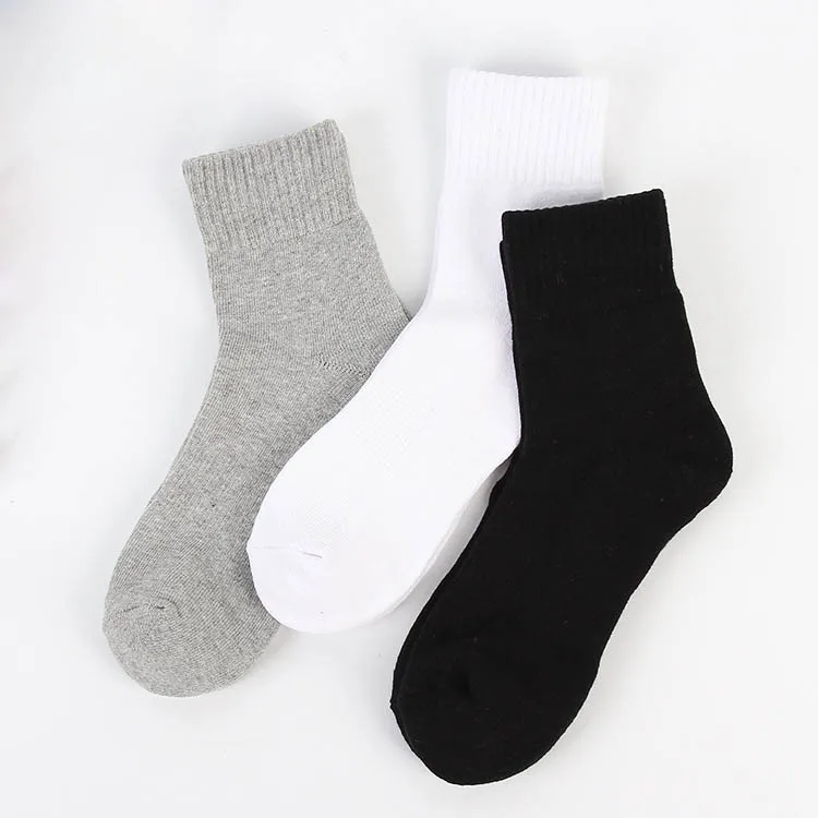 

Customized wholesale fashion white polyester basketball tennis socks cotton, Whie;black;grey