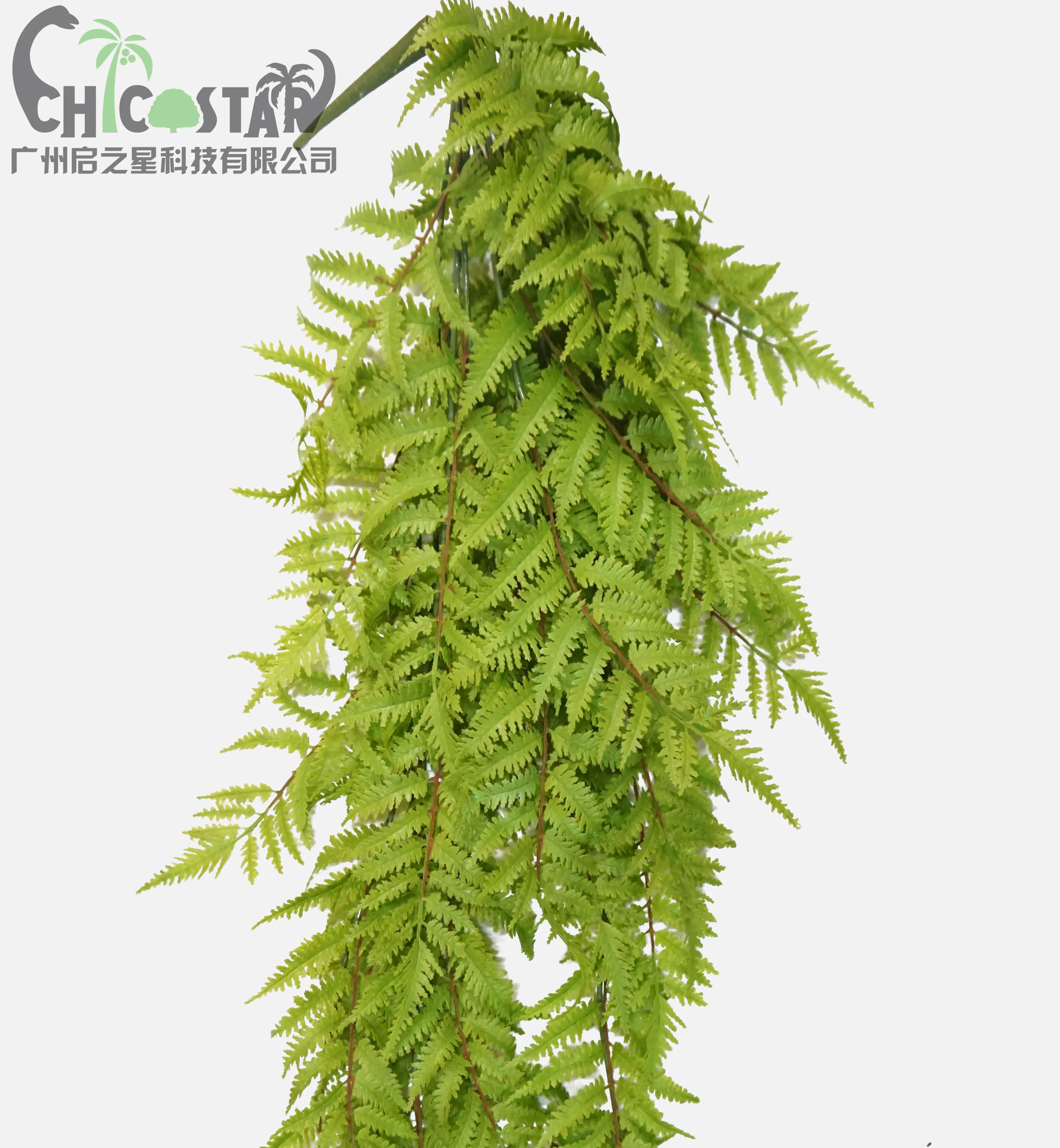 

Natura Looking Factory Price Artificial Ferns Leaves Hanging Artificial Vines Garden.hotel.home Decoration Natural Color Shrubs