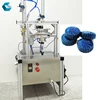 Blue Bubble Wrapping machine Toilet cleaner Block Pleated Wrapping Machine/ kraft paper round soap wrapper