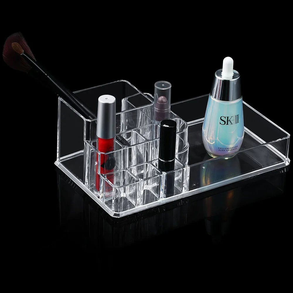 

2018 Taizhou LSX PS wholesale cosmetic storge transparent cheap makeup box organizer, Customized color