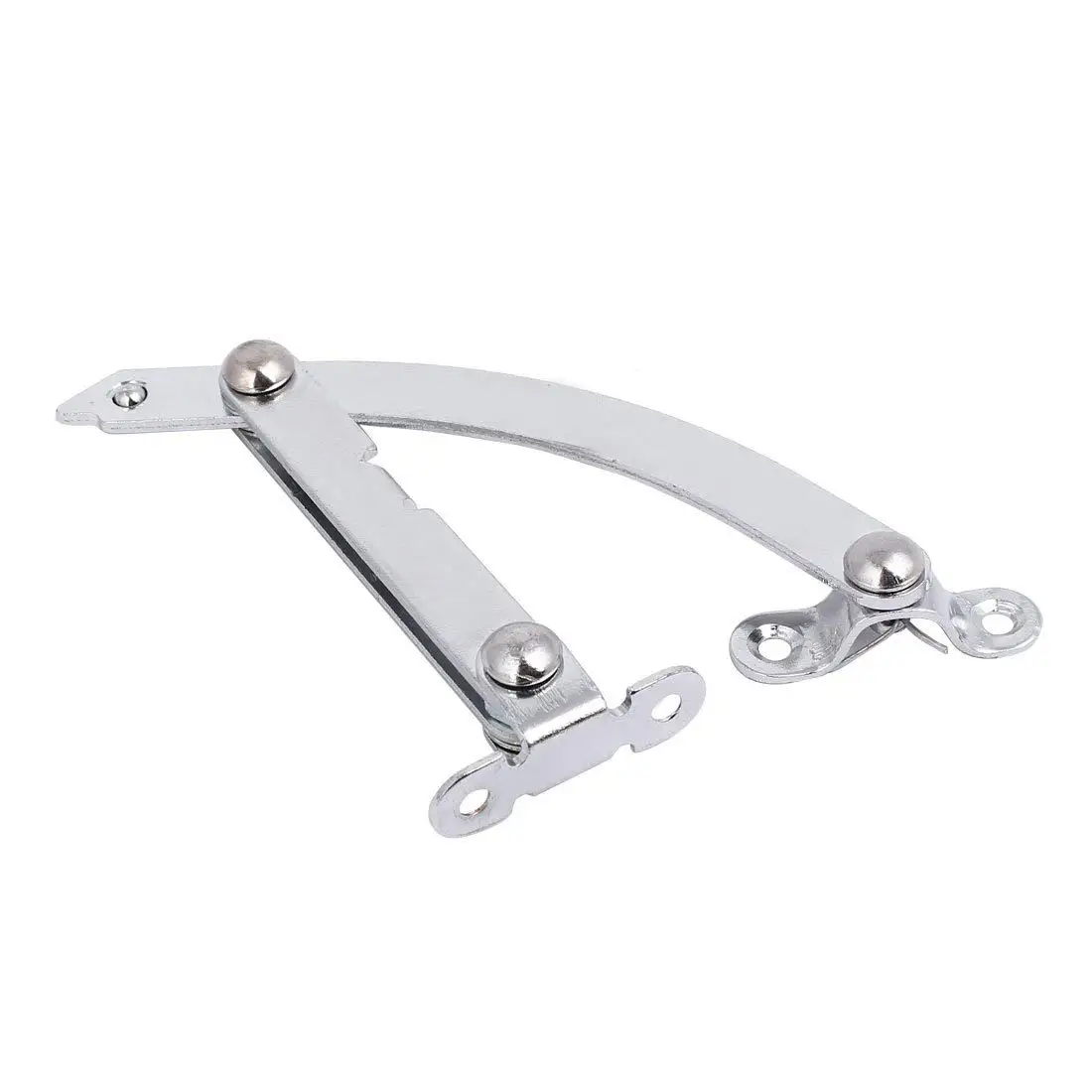 uxcell Home Furniture Lid Lift Up Flap Stay Support Hinge Buffer Damper Silver Tone