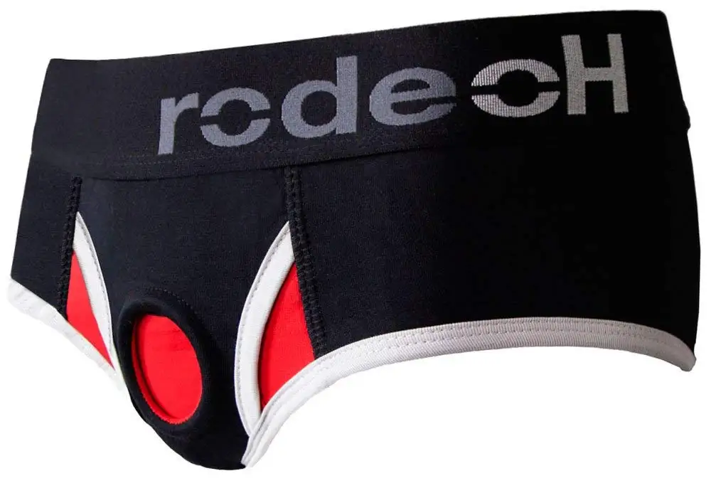 54.99. RodeoH Brief+ Underwear (Harness Packer) Black/Red (M). 