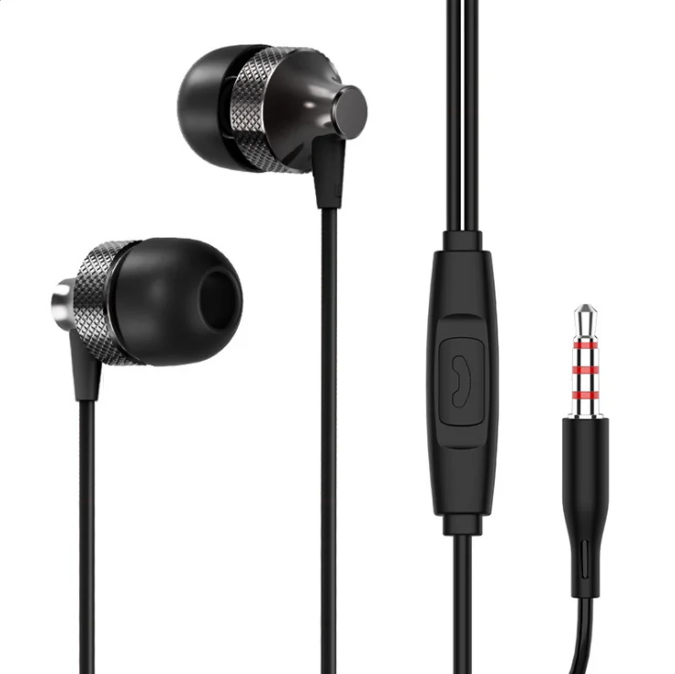 2019  Metal Colorful Earphones Super Cheap Bass 6U Horn Headphone For Smart Phone With Microphone