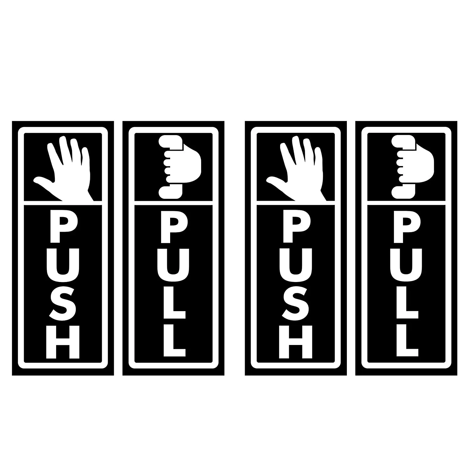 Sticker find. Push Pull Door. Наклейка Push. Знак Pull. Знаки Push Pull.