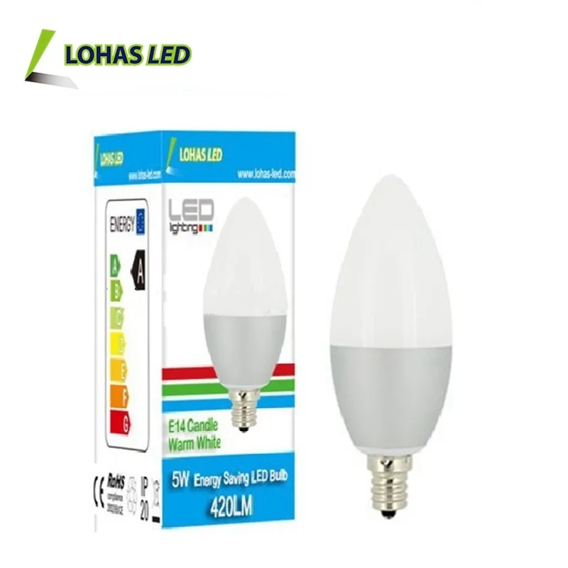 Hot Selling 5w Led Candle Light 7w 9w E14 Led Candle Light Bulb for Chandelier Fan Lights