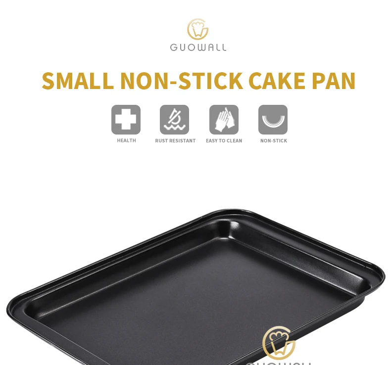 9 Sizes Rectangular Baking Tray Non-Stick Carbon Steel Baking Pan Cake Tools