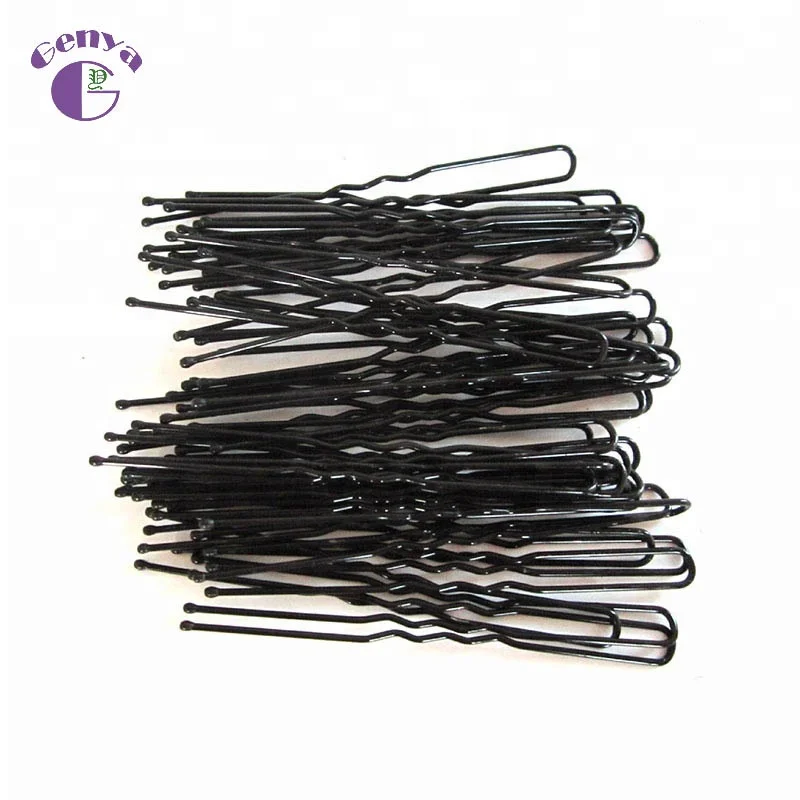 

Genya 6.5cm Black "U" Shaped Hairpins Dish Hair Tools Favors Hairfressing Tools Clips