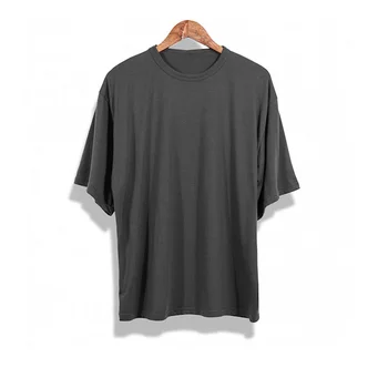 Wholesale Casual Oversized Drop Shoulder Black Blank Tees Mens 100% ...