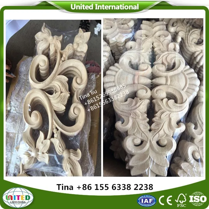Decorative furniture wood appliques parts