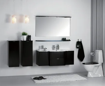 Italian Design Modern Matte Black Bathroom Cabinet Mdf Italian Design Modern Matte Black