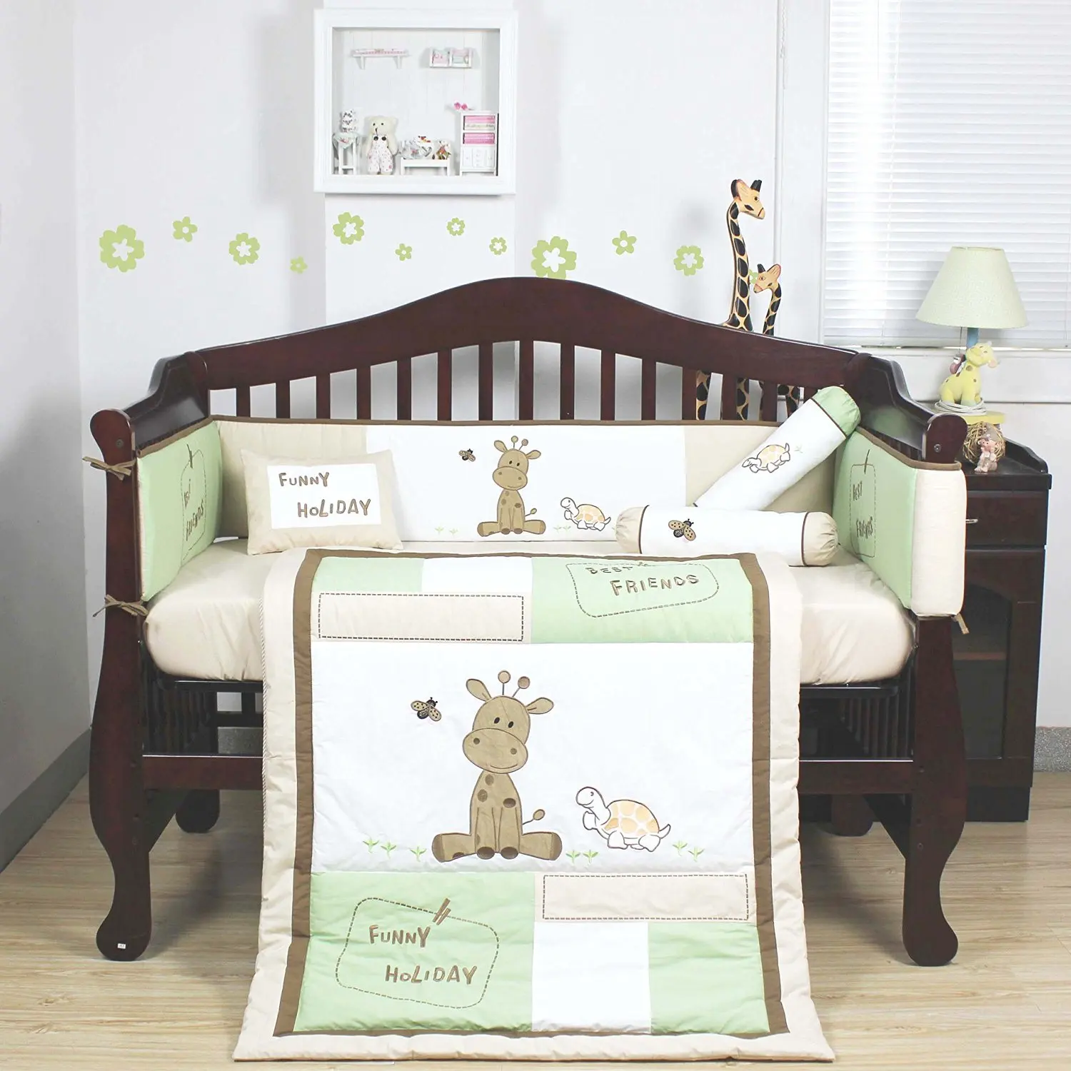 giraffe cot bedding