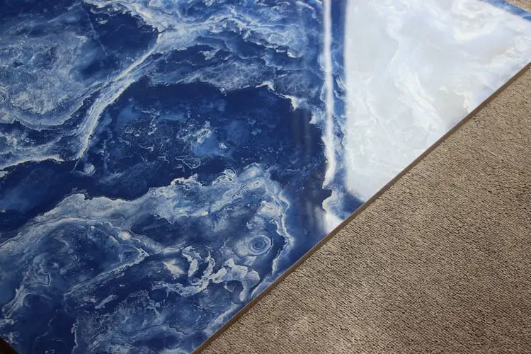 Blue Polished Porcelain Floor Tile Bathroom Tiles - Buy Blue Polished