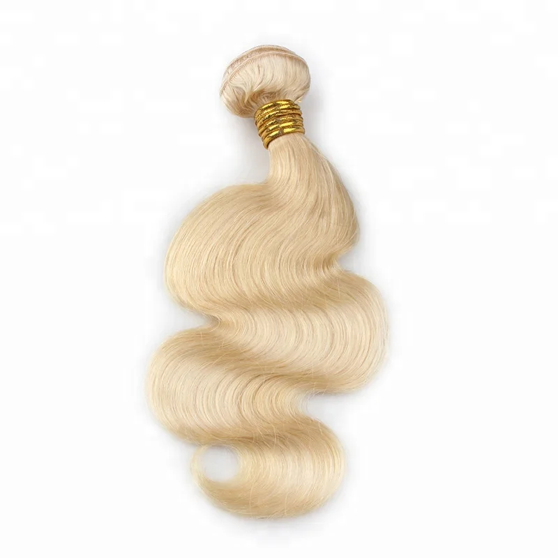 

sew in 100 european 613# blonde wave virgin human hair