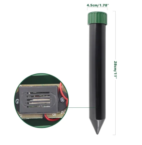 

Battery style Ultrasonic Moles repeller Waterproof Mole Mice Vole Shrew Rodents for Outdoor Yard Lawn Garden Pest control