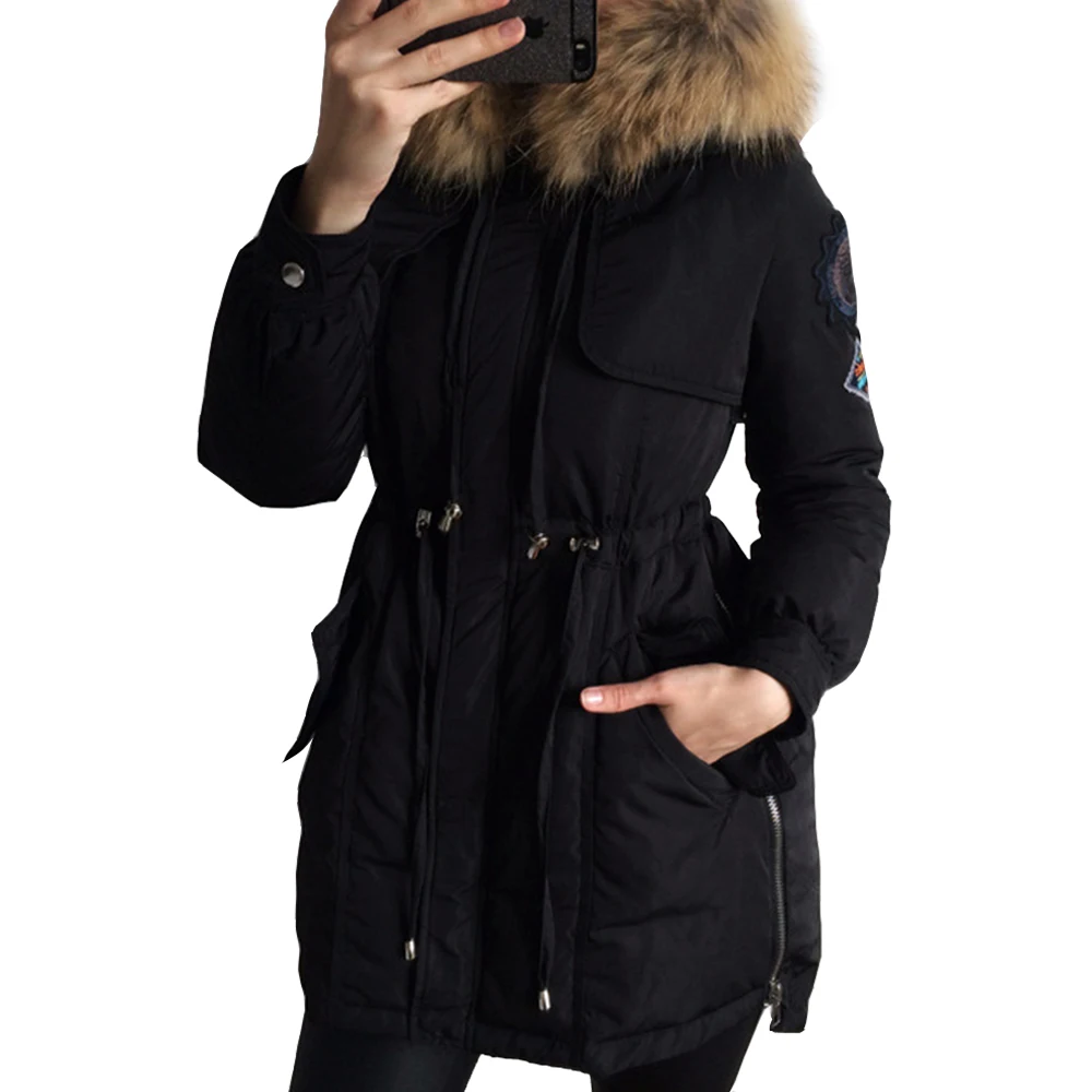 Colorful Apparel New 2016 Winter Coats Women Jackets Real