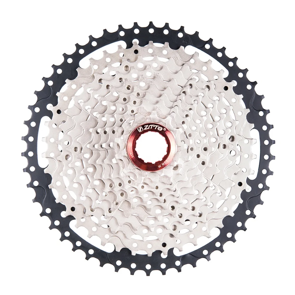 

ZTTO Cassette 11s 11 Speed 11-50t Freewheel Black Silver, Silver black