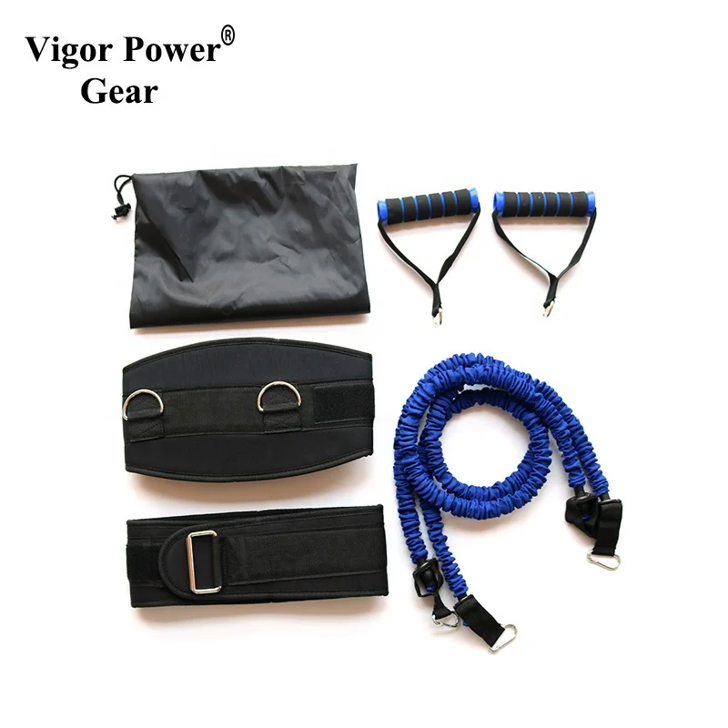 

vigor power gear resistance tube set fitness resistance bands tube for boxing training exercise, Blue