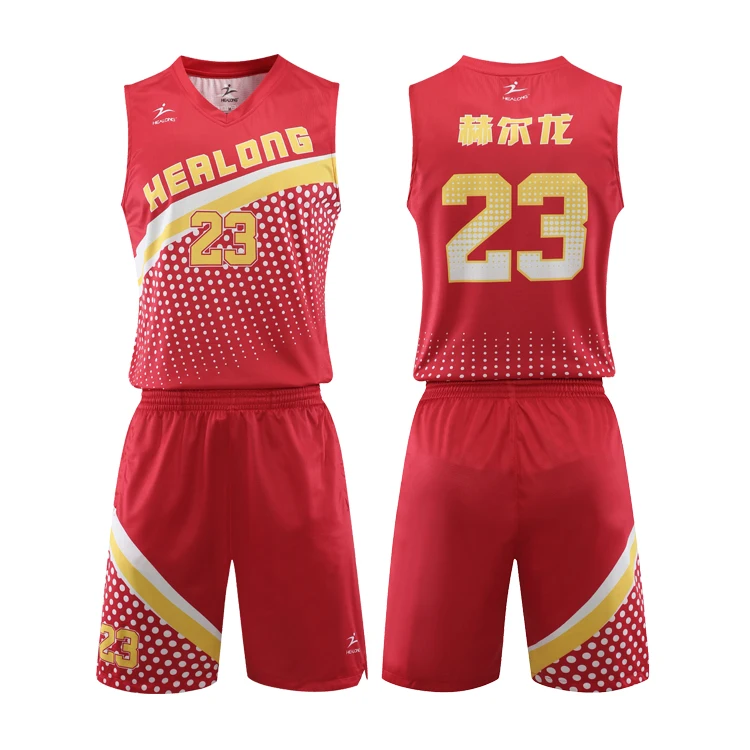 Latest Design Sublimated Printing Wholesale Basketball Jersey