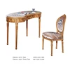 Bedroom furniture wooden makeup dresser table with mirror and stool