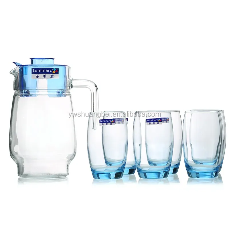 1.6l glass water jar wholesale decorative