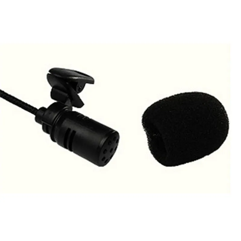 3.5mm Mini Wired Headset Microphone Tie Clip Microphone for Lectures Teaching Conference Guide Studio Mic Loudspeaker Amplifier