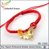 Chinese Knot Red Thread String Bracelet cheap red cotton friendship bracelets with cock charm