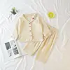 Comfort nightwear kids long-sleeved clothing sets Loving pattern embroidered pajamas