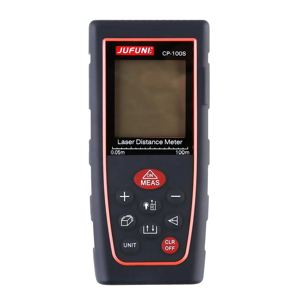 

CP-100S 100m Laser Distance Meter Infrared Distance Measure, Red + black