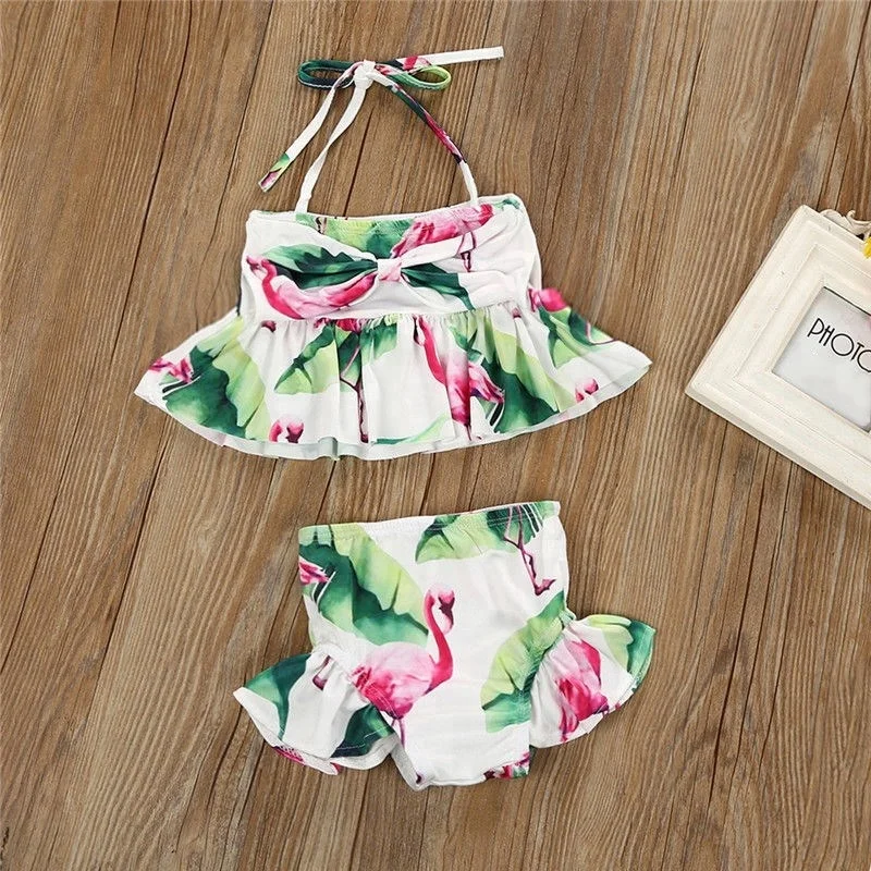 

OEM custom Factory Child Kids Swimsuits Baby little girl bikini, Custom color