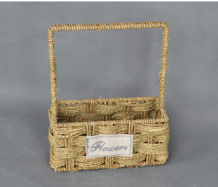 Baoyilai hot selling handmade woven seagrass basket wholesale BK2311