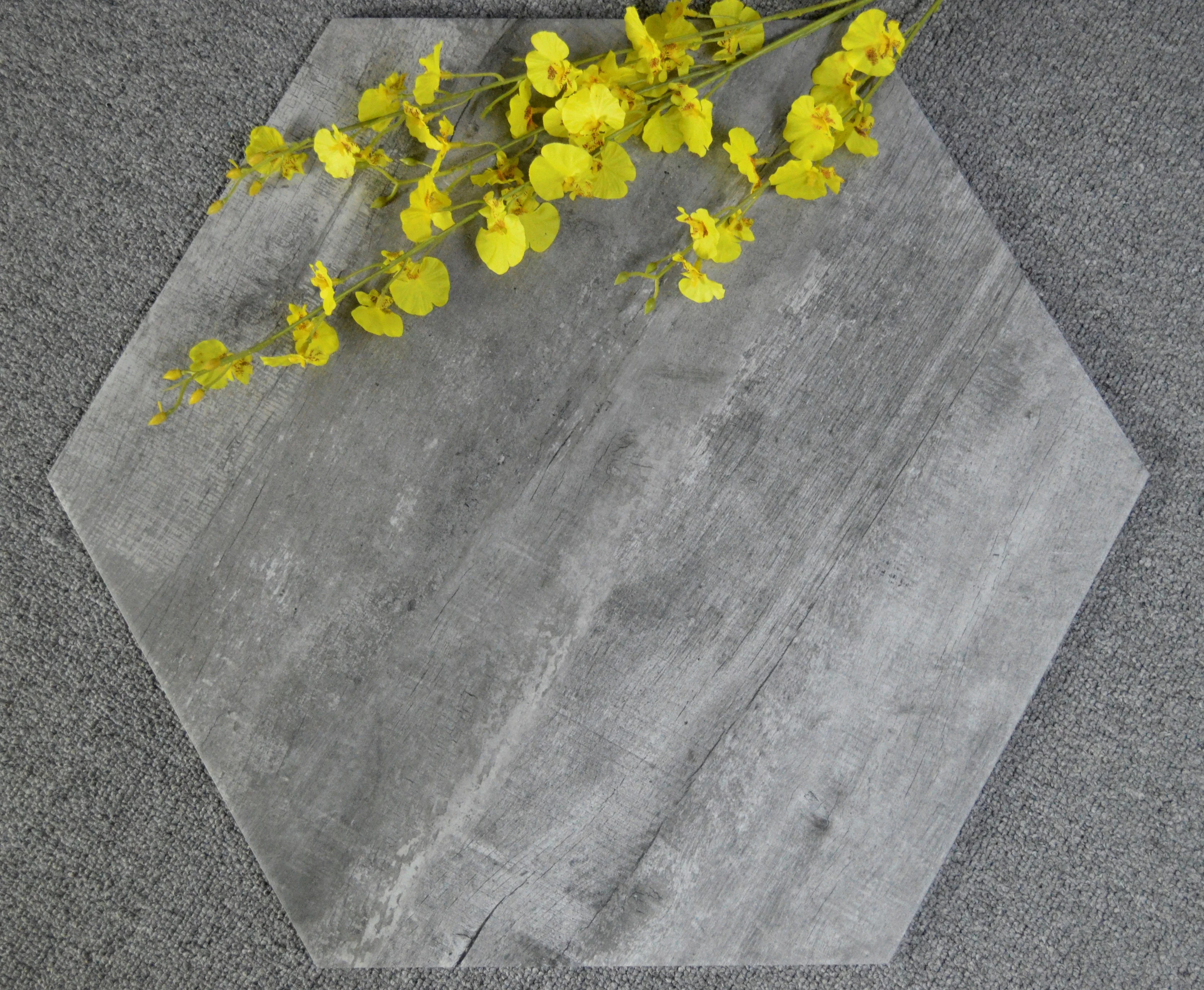 
LUSSO Ceramic untied States design 520x600mm Hexagon NORWAY FOREST porcelain tile anti slip tile for floor 