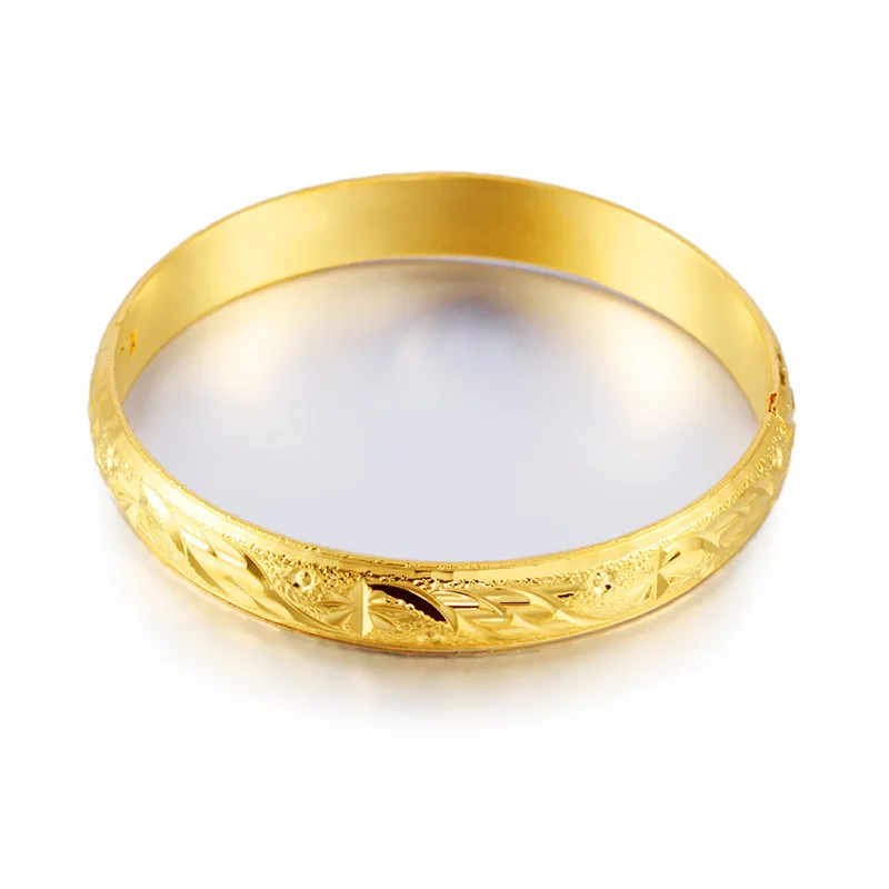 

Delicate shining flower druzy wide Bangle No Fade Alluvial gold bracelets for women gift golden jewelry, Glod