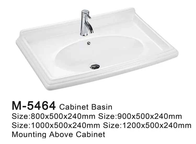 Bathroom ceramic cabinet wash basin specification