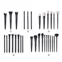 

BUEART 2018 New design vegan hair foundation brush eyebeow eyeshadow brushes popular black makeup brush set