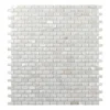 Popular mosaic wall tile Mini Brick White Shell mosaic