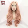 High Quality Hair Dye Synthetic Color Pink Lace Wig