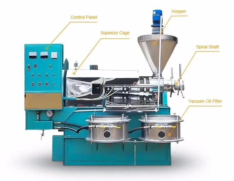 screw oil press machine with two oil filters Henan GEB 0086 13298166919
