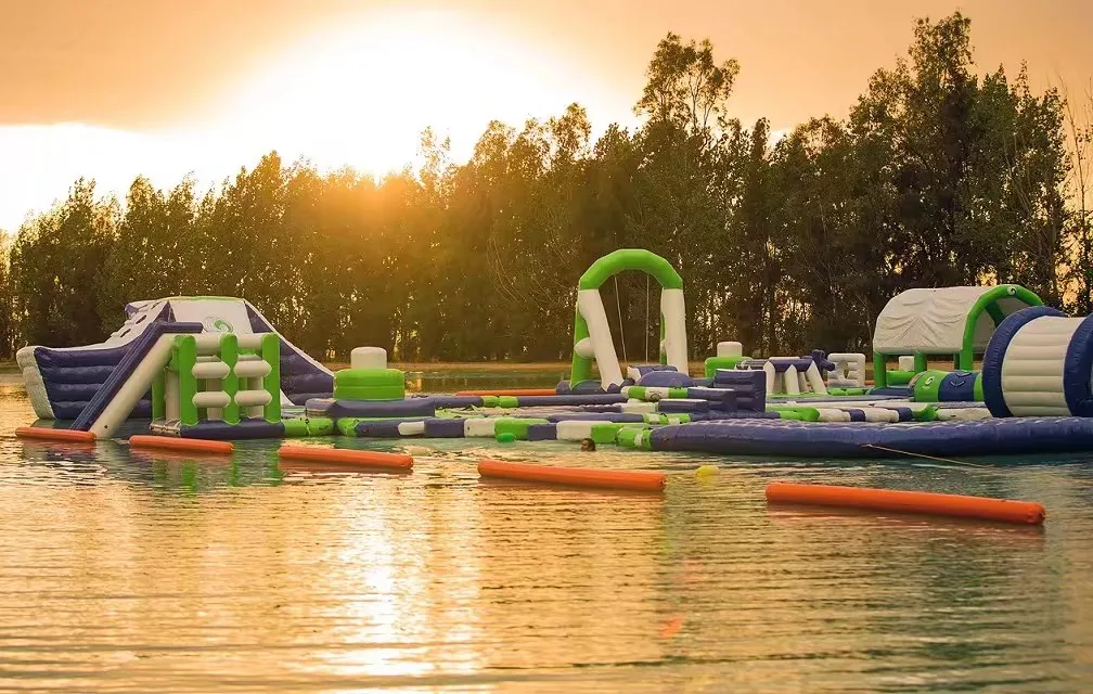 Commercial 5k Water Park Floating Inflatable Obstacles Course - Buy ...