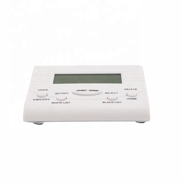 
Shenzhen 2019 Latest Technology Small LCD Display Call Blocker with White List Call Blocker Function for Office and Home Use 
