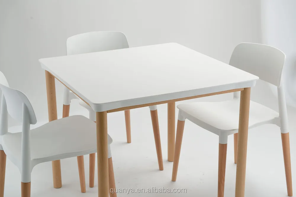 Mdf cuadrados elegante diseño superior con pata de palo carteen ...