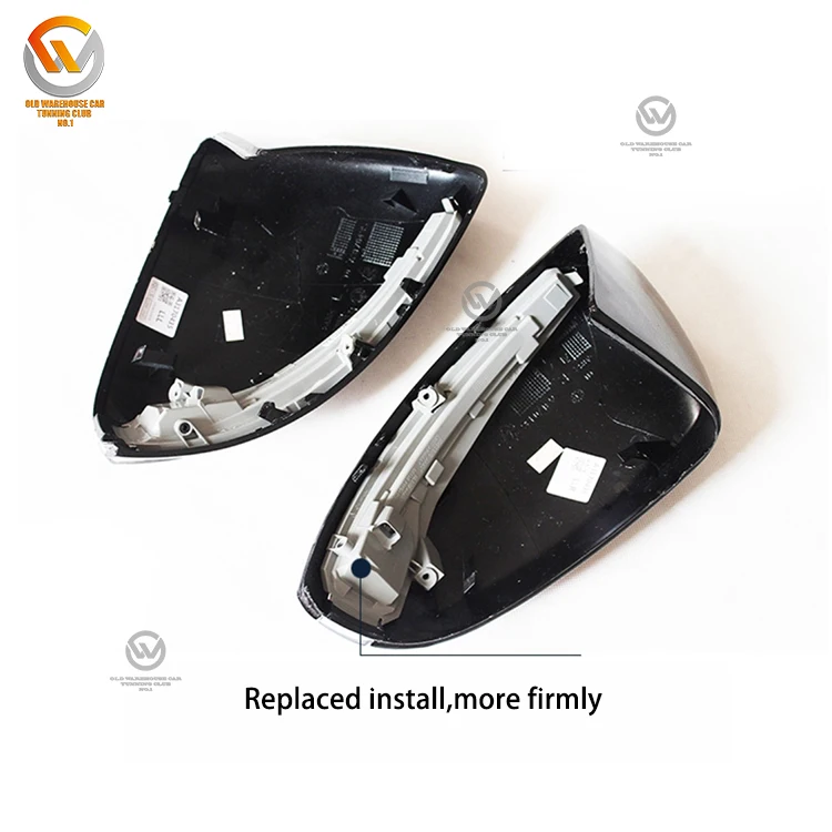 Carbon Fiber Side Mirror Back Up Mirror Cover Trim For C Class W205 15