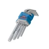 FIXTEC 9 pcs CR-V Hex Key Mid-length FHHK0019