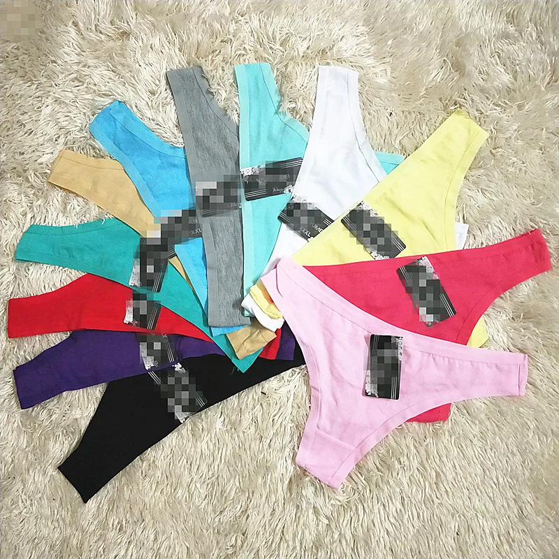 

high quality 2019 latest arrival lady cotton thong panties