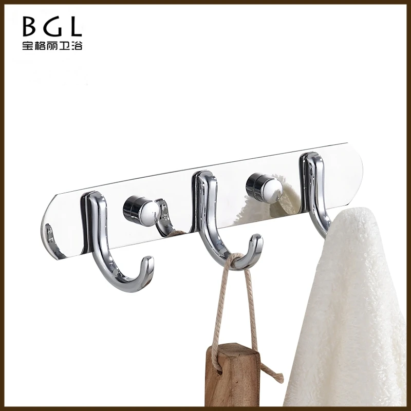 China Supplier Bathroom Accessory Wall Mounted Clothes Chrome Finishing
