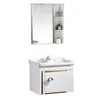 european style bathroom corner vanity with mirror cabinet