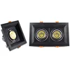 SAA Australian standard dimmable driver hotel single double triple head cob 10w square led recessed grille downlight