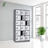 Steel furniture KD flat packed 18 door metal lockers for changing room hanging clothes