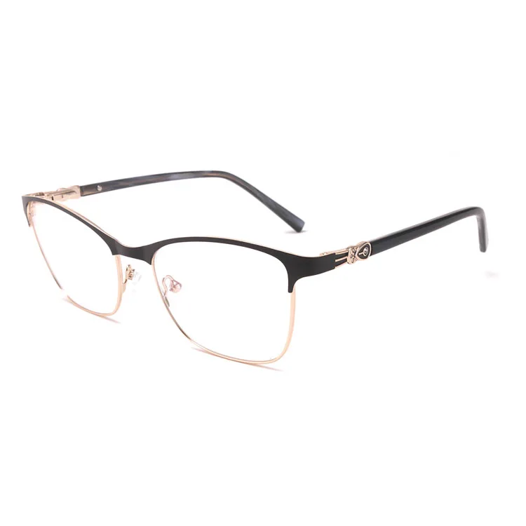 

Classic High Quality New Design Custom Logo Metal Optical Frame Eyeglass Hot Selling Ready to ship Metal Optical Frame