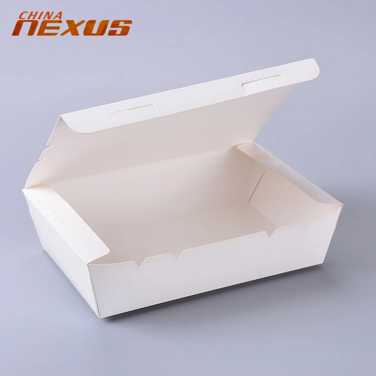 Cheap Custom Disposable White Lunch Packaging Cardboard Paper Boxes ...