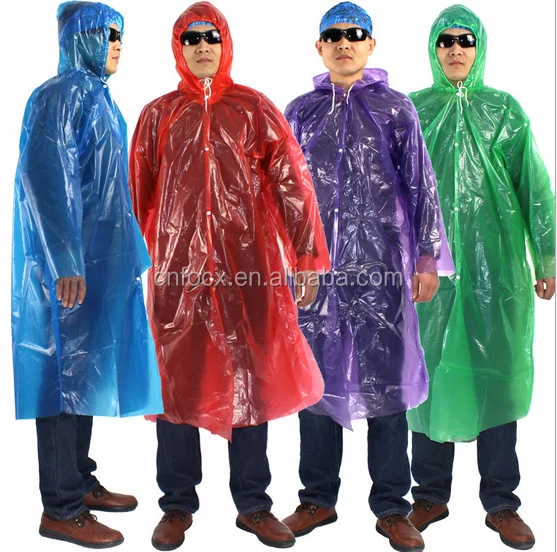 
Cheap Disposable rain poncho with ball/ Disposable raincoat/ Rain coat 